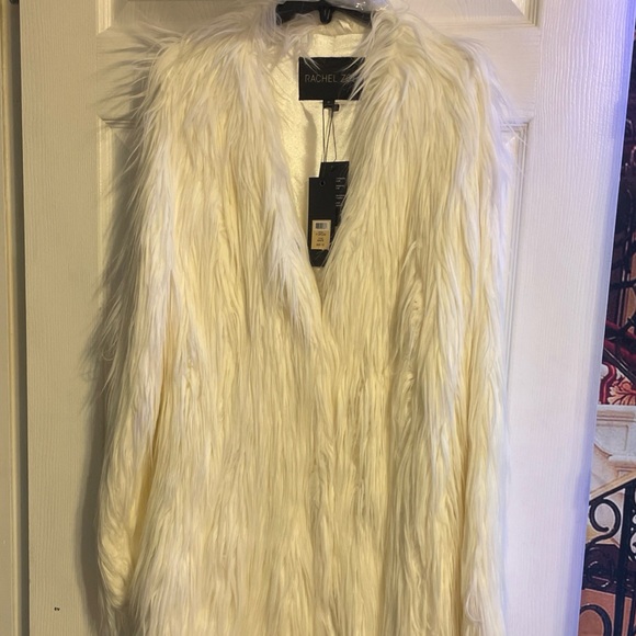 Rachel Zoe Cream Teddy Jacket - Picture 5 of 8